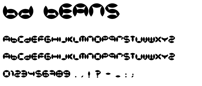 BD Beans font